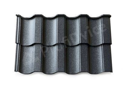 Металлочерепица Nordo RAL 7024 мокрый асфальт
