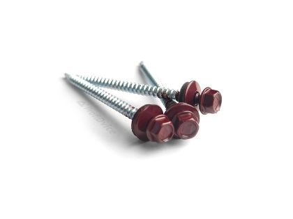 Саморезы 70 мм RAL 3005 красное вино