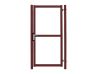 Калитка Colority Zinc RAL 3005 красное вино