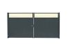 Ворота Estet Plus RAL 7024_1014 (мокрый асфальт_слоновая кость)