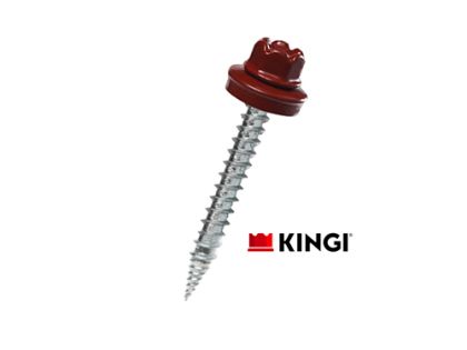 Саморезы KINGI 4,8х65 RAL 3005 красное вино