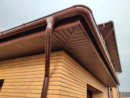 Водосточная система ПрофиДвайс коричневая