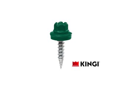 Саморез Kingi 4.8х32 RAL 6005 зелёный мох