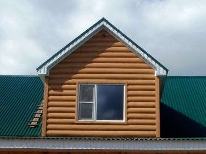 Металлический сайдинг Блок-хаус new 0,45 Printech Twincolor Golden Wood золотой дуб