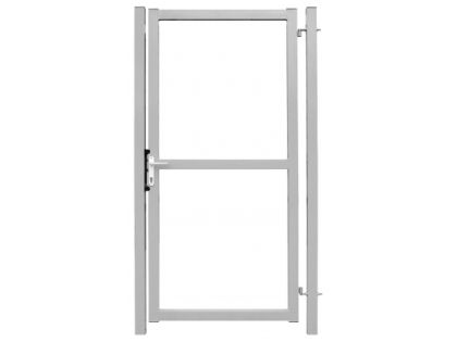 Калитка Эконом 2,0х1,0м RAL 7040 (серое стекло)
