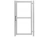 Калитка Эконом 2,0х1,0м RAL 7040 (серое стекло)