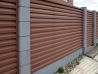 Забор Жалюзи Milan RAL 8004 терракотовый