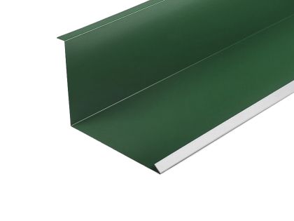 Планка примыкания нижняя 100х185, цвет зелёный мох RAL 6005