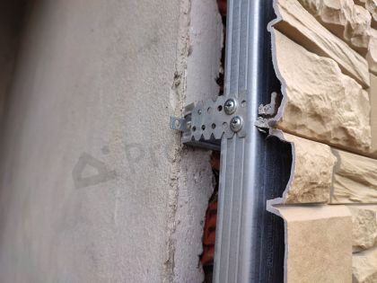 Подсистема из гипсокартонных профилей для сайдинга