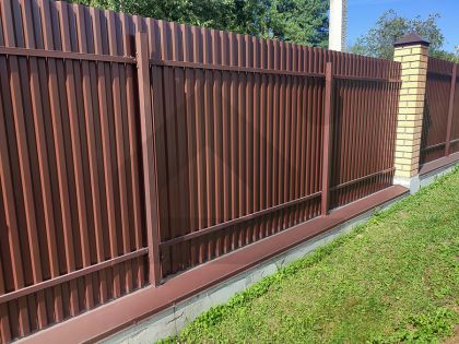 Подсистема забора Colority Zinc RAL 8017
