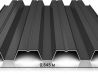 Профнастил H60R 0,5 Satin RAL 9005 (черный) (гарантия 20 лет) чертеж