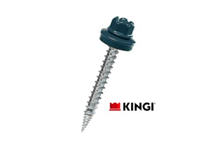 Саморезы KINGI 4,8х65 RAL 7024 мокрый асфальт