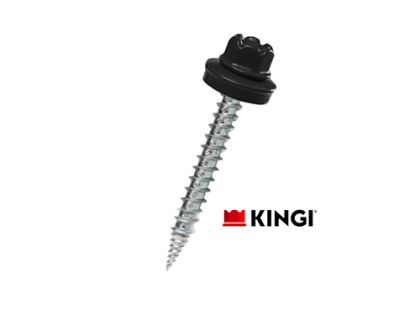 Саморезы KINGI 4,8х65 RAL 9005 чёрный