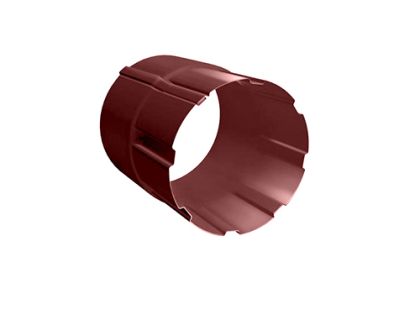Соединитель трубы 90 мм RAL 3005 красное вино