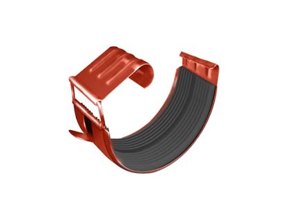 Соединитель желоба GL 125 мм RAL 8004 терракота