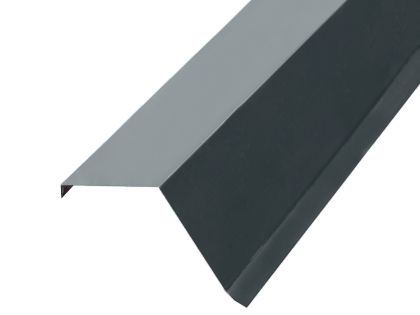 Планка торцевая, ветровая, цвет мокрый асфальт RAL 7024