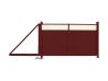 Ворота откатные Estet Plus RAL 3005 красное вино