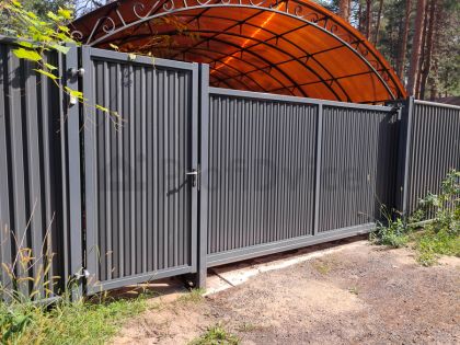 Калитка и ворота Estet 7024 серый