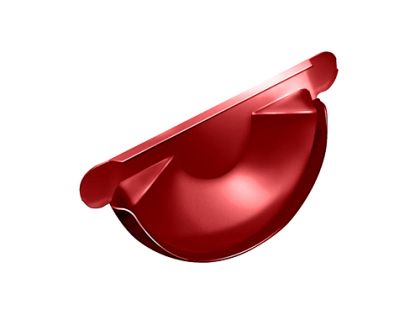 Заглушка торцевая универсальная 125 мм RAL 3011 коричнево-красный