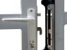 замок калитки Эконом 2,0х1,0м RAL 7040 (серое стекло)