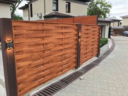 Забор жалюзи Palermo Golden Wood