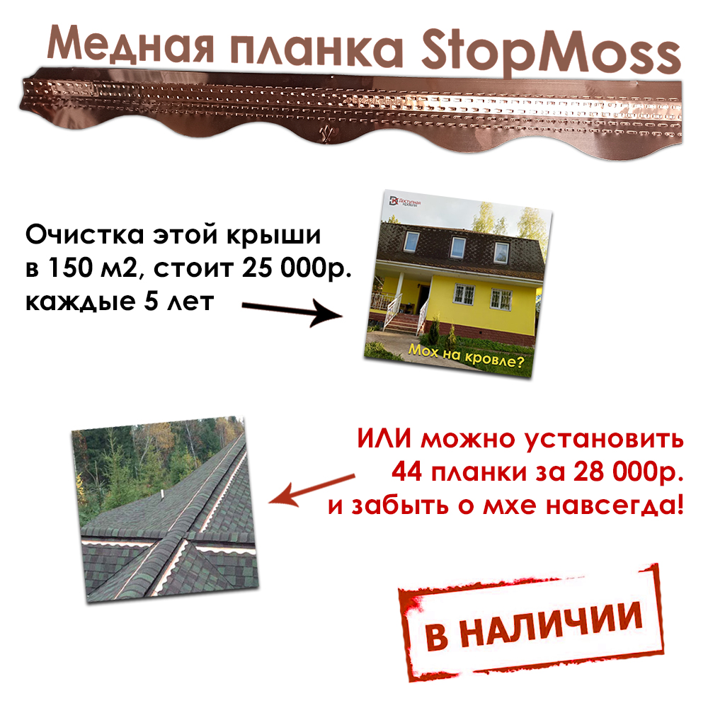 медная планка StopMoss расчёт