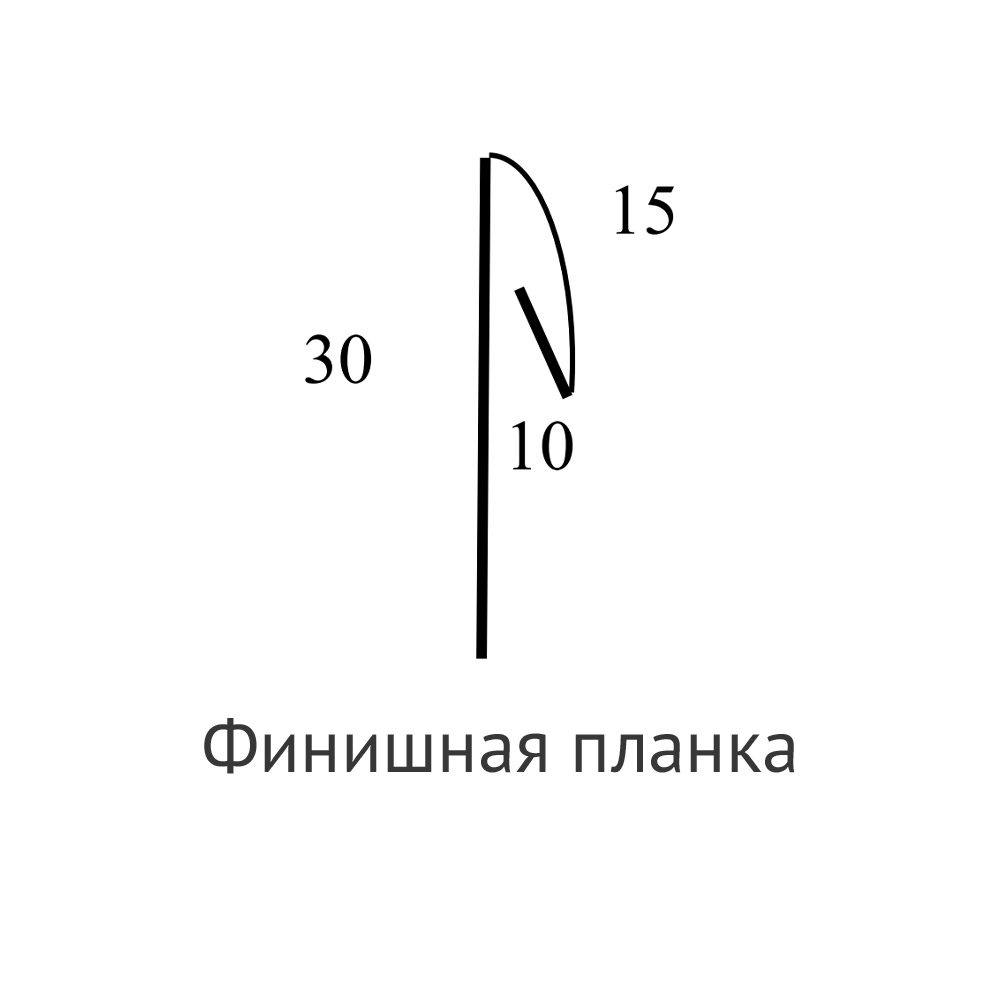 Чертёж финишной планки ProfiDvice