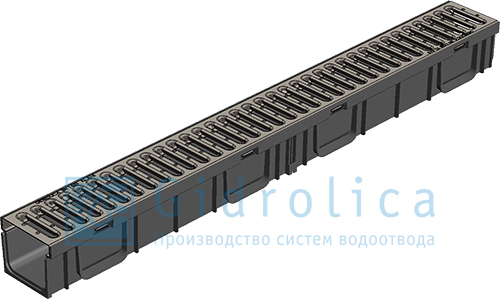 Комплект Gidrolica Light пластиковый с решеткой стальной оцинкованной